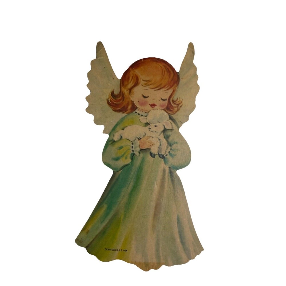 Vintage Set 9" DENNISON DIECUT Angel